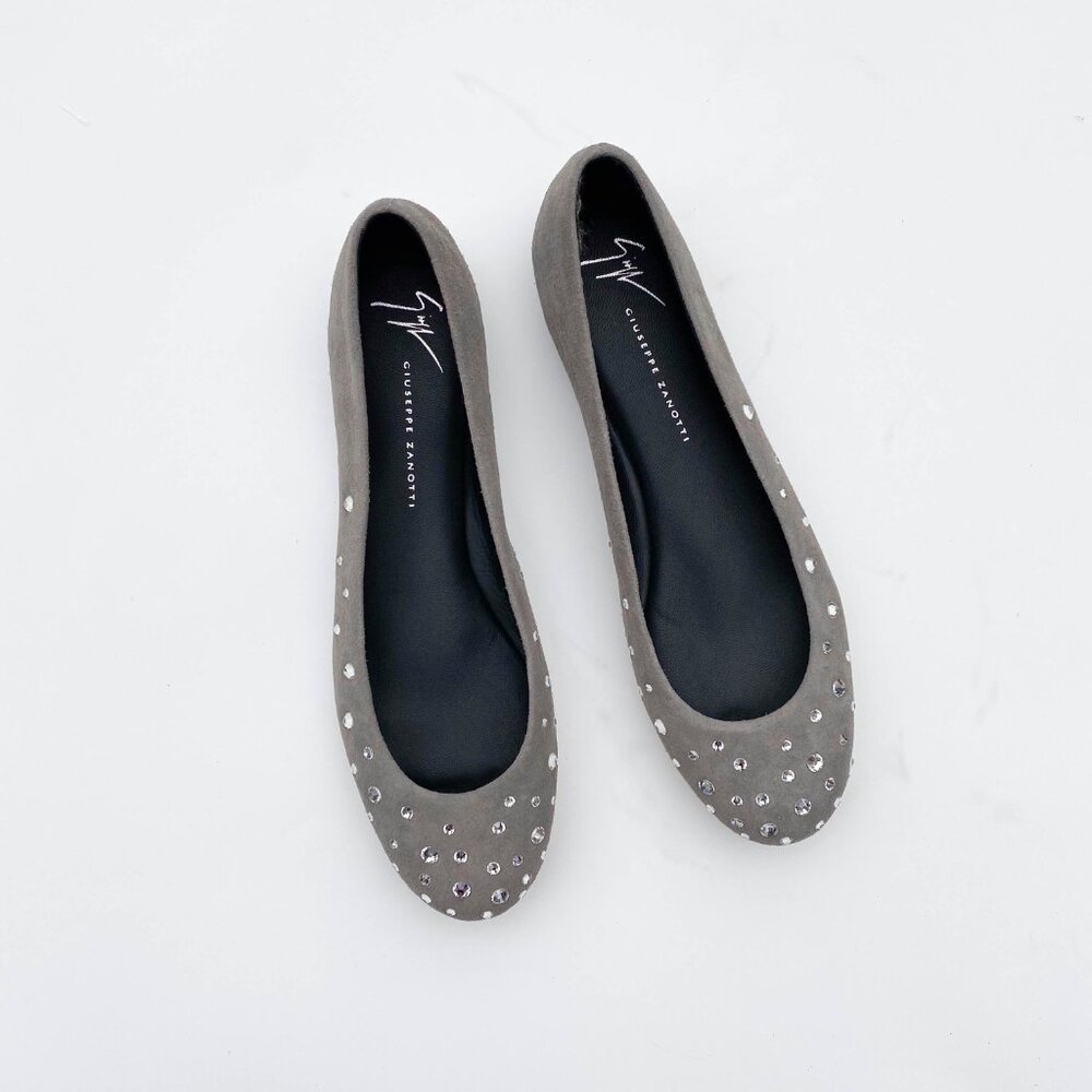 Giuseppe Zanotti Crystal Embellished Flats